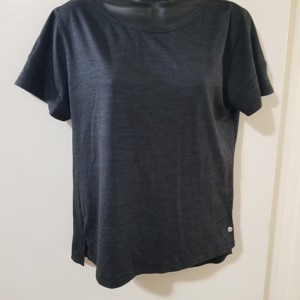 Apana Black Short Sleeve Performance Tee Size Medium